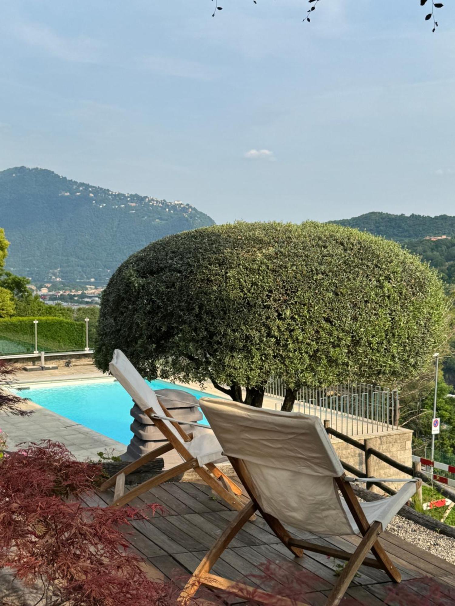 Veralto - Modern Suite With Como Lake View Vacallo Exteriör bild