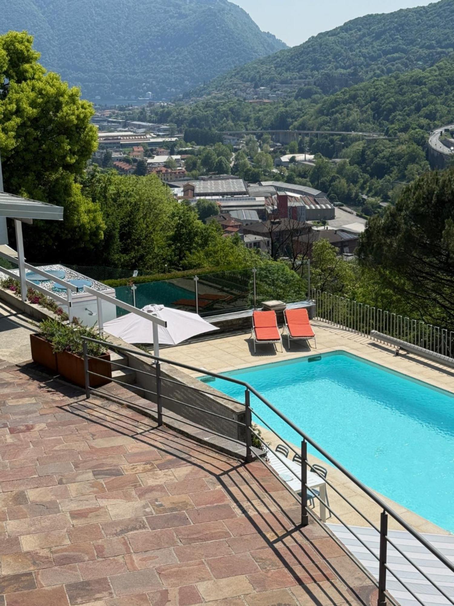 Veralto - Modern Suite With Como Lake View Vacallo Exteriör bild